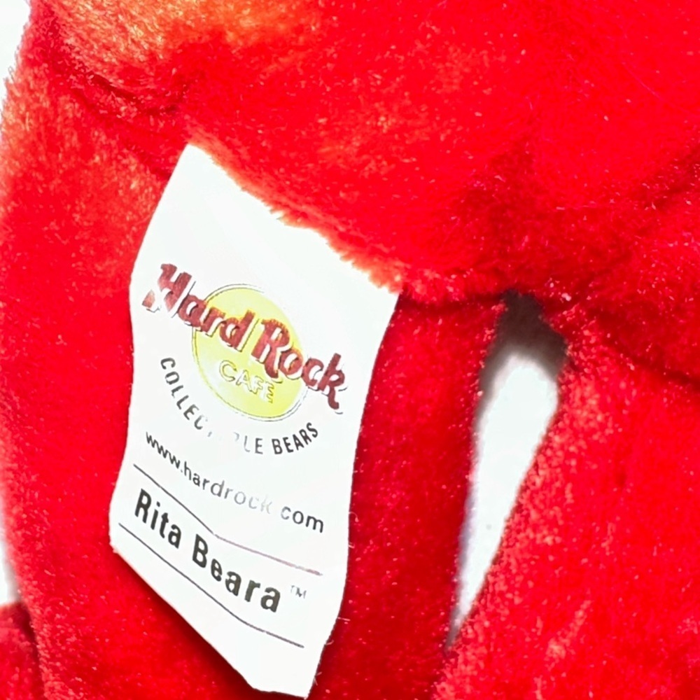 Hard Rock Cafe Lot 4 Red and Black Stuffed Bears Collection - Picture 8 of 10